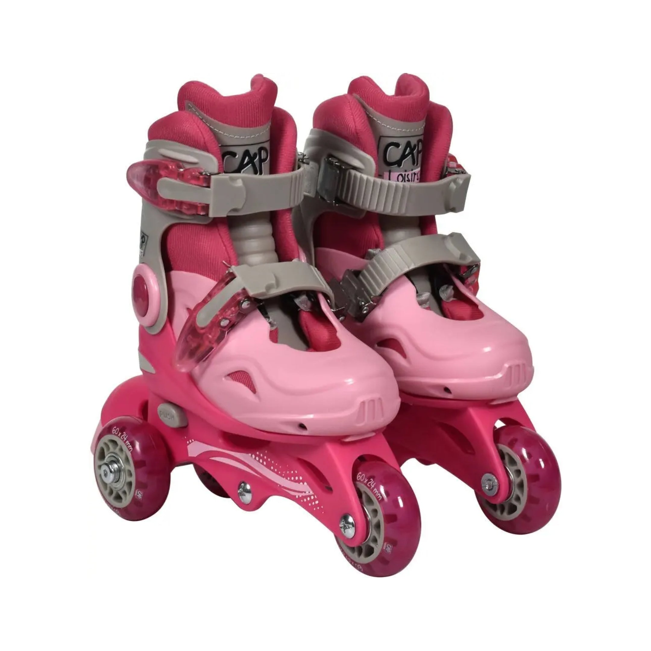 Evolutive 3 Wheel Roller Skate (Pink) Cap Loisirs